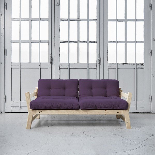 Sofa lova "Karup Step" natūrali/ violetinė-image-1