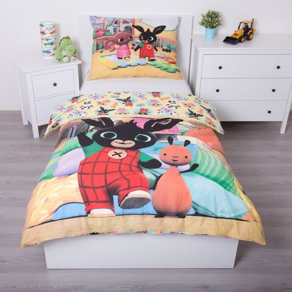 Iš medvilnės viengulė vaikiška patalynė 140x200 cm Bing – Jerry Fabrics-image-2