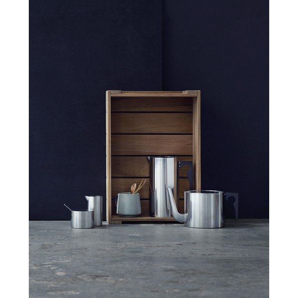 Sidabrinės spalvos iš nerūdijančio plieno arbatinukas 1,25 l Arne Jacobsen – Stelton-image-2