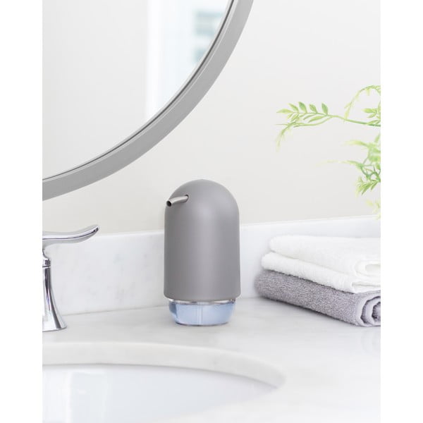 Pilkas plastikinis muilo dozatorius 230 ml Touch - Umbra-image-3