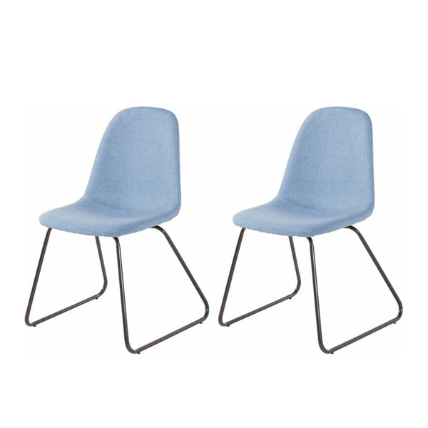 2 mėlynų valgomojo kėdžių rinkinys "Støraa Colombo