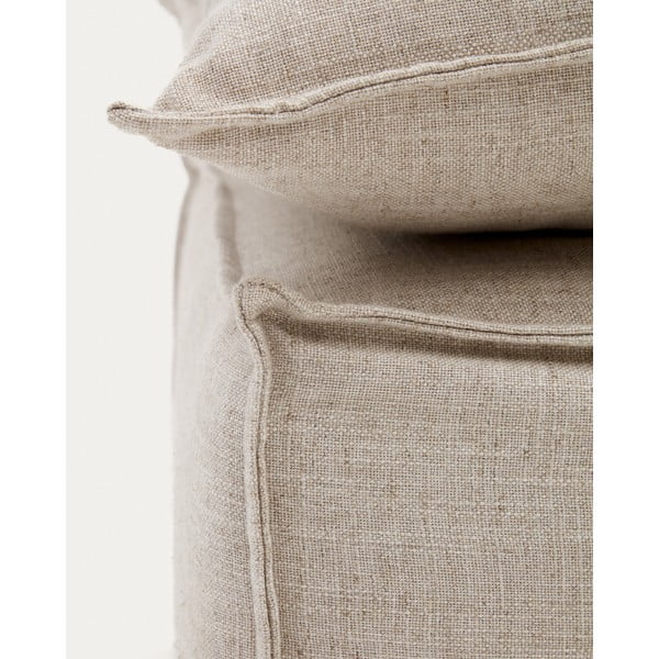 Smėlio spalvos iš lino taburetė Anarela – Kave Home-image-3