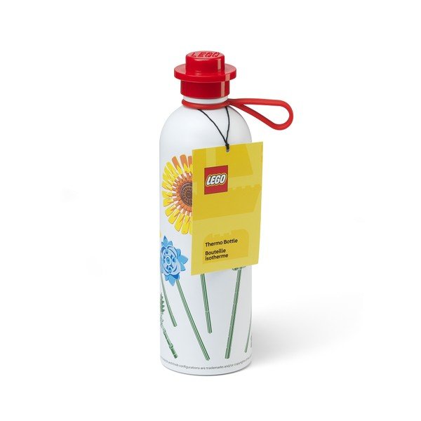 Raudonos spalvos/baltos spalvos iš metalo vaikiškas termosas 560 ml Botanicals – LEGO®-image-1