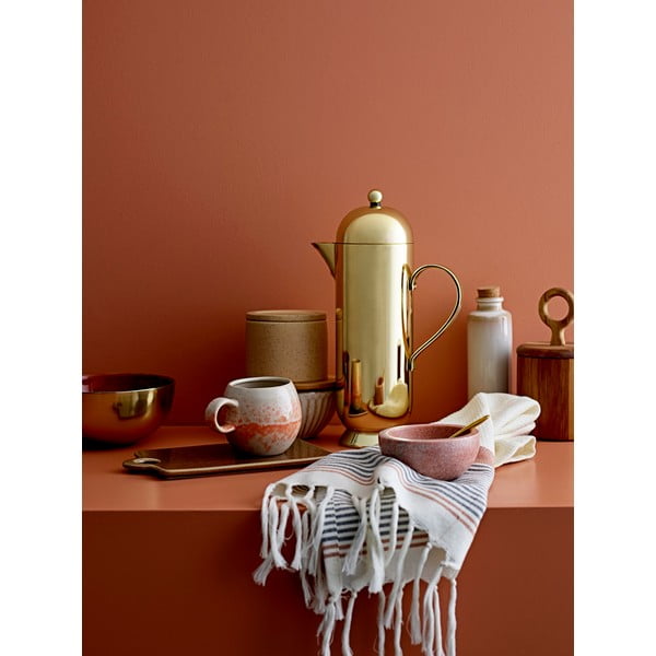 Rausvos spalvos/kreminės spalvos iš keramikos puodelis 280 ml Paula – Bloomingville-image-1