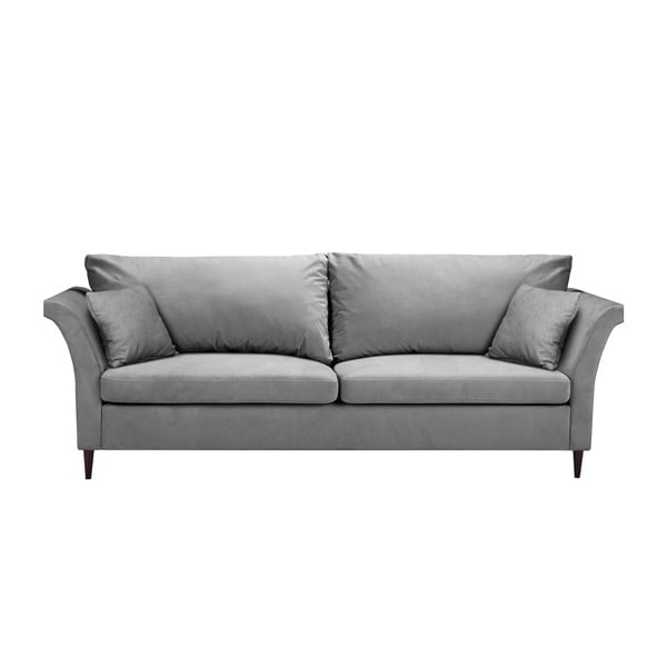 Šviesiai pilka sofa lova su daiktadėže Mazzini Sofos Pivoine
