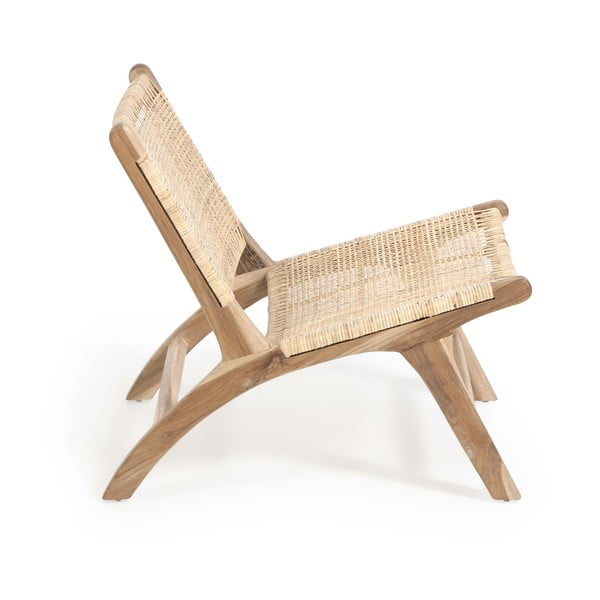 Natūralios spalvos austas krėslas Beida – Kave Home-image-3