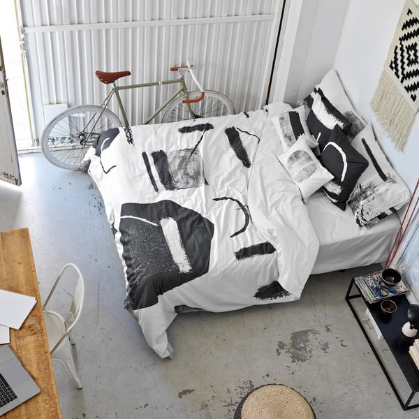 Medvilninis antklodės užvalkalas Blanc Shapes, 200 x 200 cm-image-4