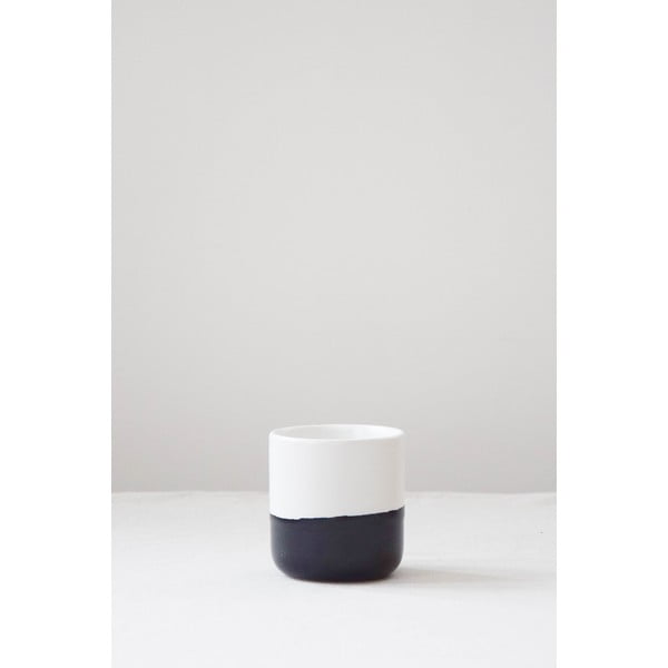 Juodai baltas akmens masės puodelis ÅOOMI Luna, 400 ml-image-1