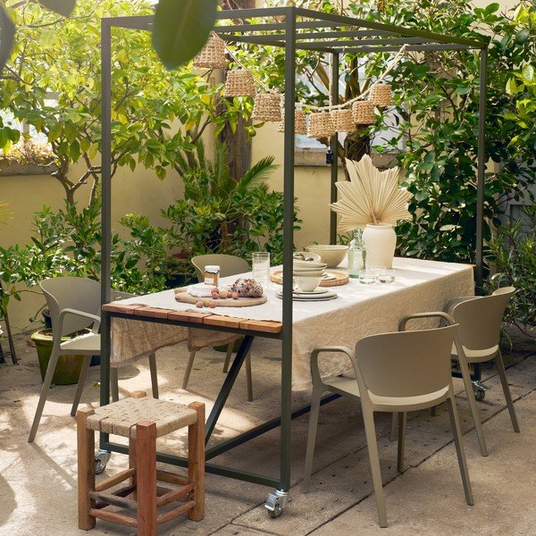 Sodo valgomojo stalas 97x220 cm Blue Sky – vtwonen-image-1