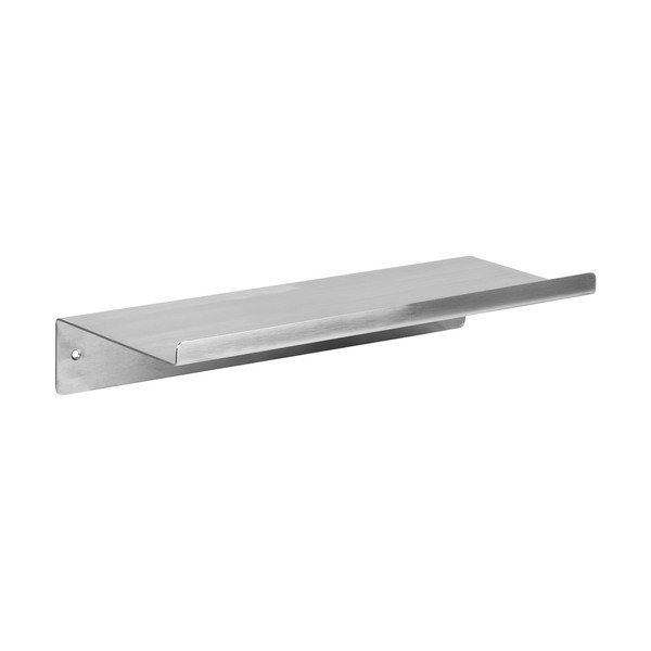 Sidabrinės spalvos iš plieno sieninė lentyna 40 cm Nagoya – House Nordic-image-3