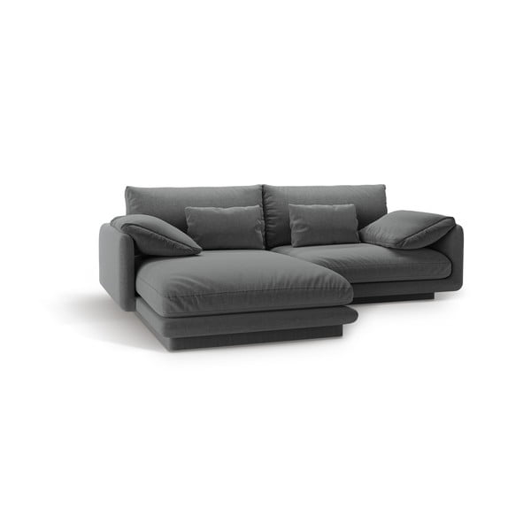 Kampinė sofa tamsiai pilkos spalvos (su kairiuoju kampu) Torino – Micadoni Home-image-1
