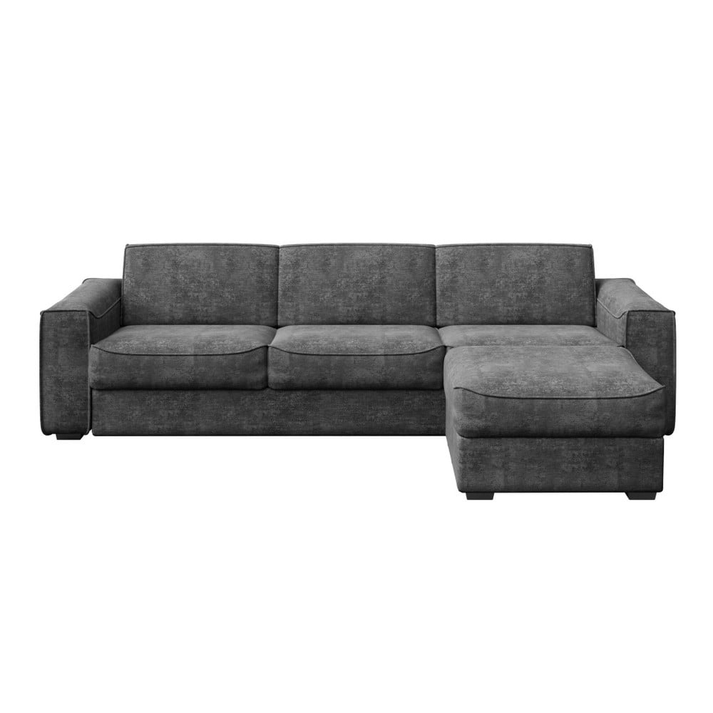 Tamsiai pilka sofa-lova MESONICA Munro, 308 cm