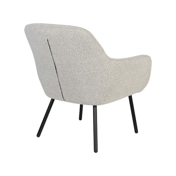 Iš boucle krėslas baltos spalvos Dude – White Label-image-4