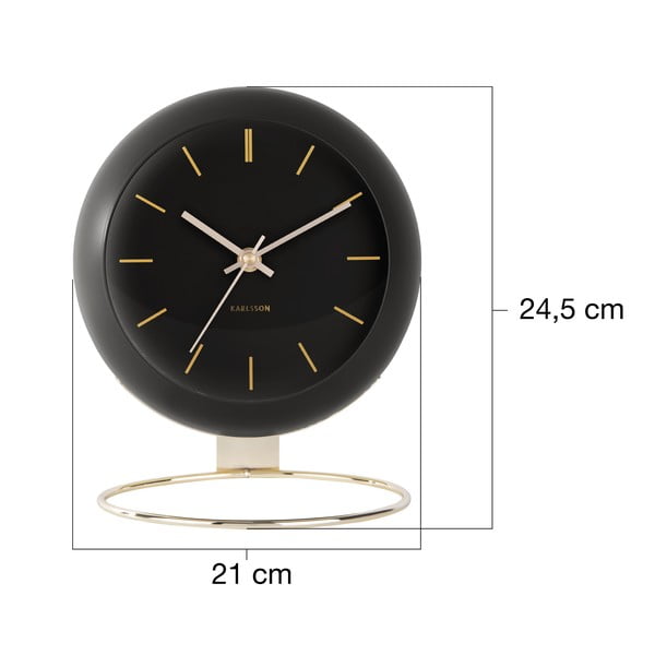 Stalinis laikrodis ø 21 cm Globe – Karlsson-image-3