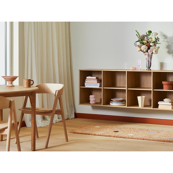 Pakabinama knygų spinta  natūralios spalvos iš ąžuolo 220x61 cm Mistral – Hammel Furniture-image-1