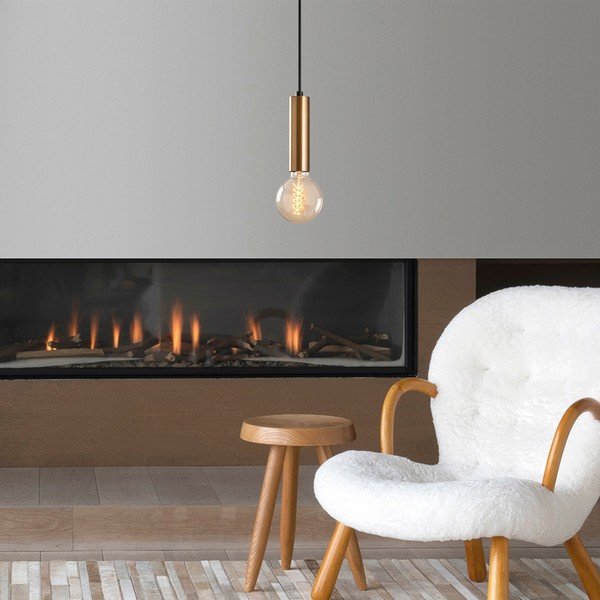 Kabantis šviestuvas auksinės spalvos ø 4 cm Tempo – Opviq lights-image-1