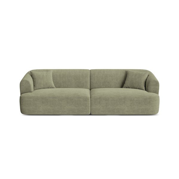 Žalios spalvos sofa iš kordinio velveto 255 cm Campi – Cosmopolitan Design