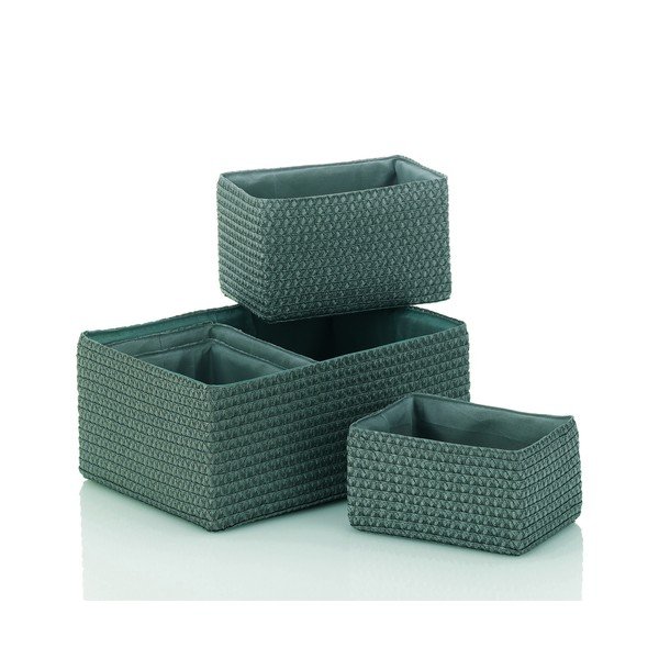 Pilkos spalvos vonios kambario organizatorius Kela Basket, 22 x 16 x 14 cm