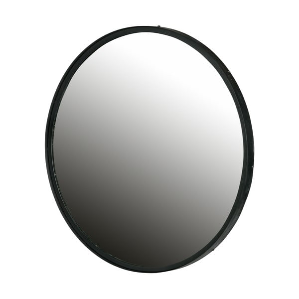 Sieninis veidrodis su juodu rėmu WOOOD Lauren, Ø 80 cm-image-2