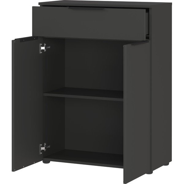 Aukšta/pakabinama vonios daiktadėžė antracito spalvos 71x95 cm Crandon – Germania-image-3