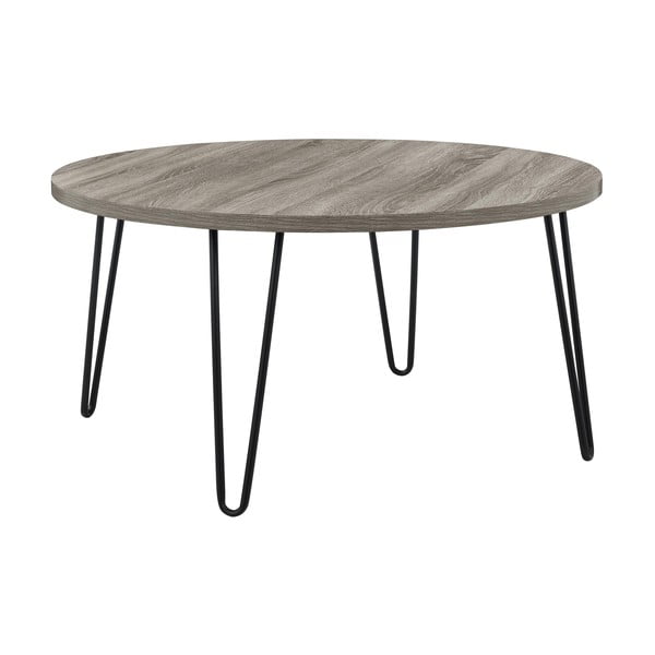 Rudai pilkas šoninis staliukas Støraa Owen, ø 90 cm-image-2