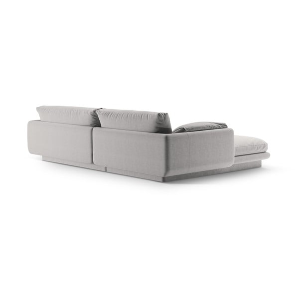 Kampinė sofa šviesiai pilkos spalvos (su dešiniuoju kampu) Torino – Micadoni Home-image-3