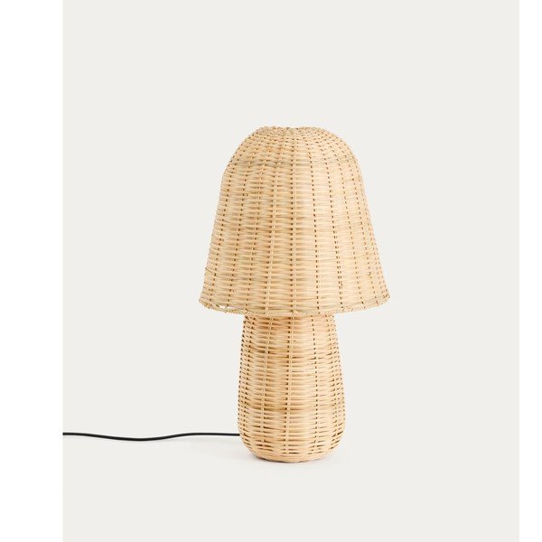 Natūralios spalvos iš rotango stalinis šviestuvas (aukštis 65 cm) Neuda – Kave Home-image-2