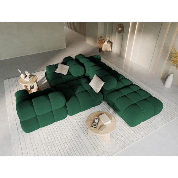 Sofa žalios spalvos iš velveto 282 cm Bellis – Micadoni Home-image-1