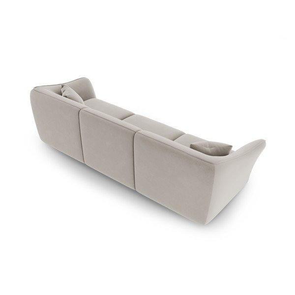 Iš velveto sofa smėlio spalvos 292 cm Tokyo – Cosmopolitan Design-image-3