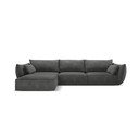 Pilka kampinė sofa (kairysis kampas) Vanda - Mazzini Sofas