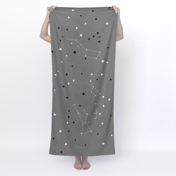 Vonios rankšluostis tamsiai pilkos spalvos 70x150 cm Constellation – Blanc