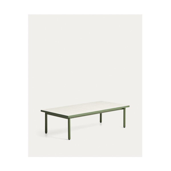 Iš keraminės plokštės sodo kavos staliukas 61x122 cm Maurina – Kave Home-image-3