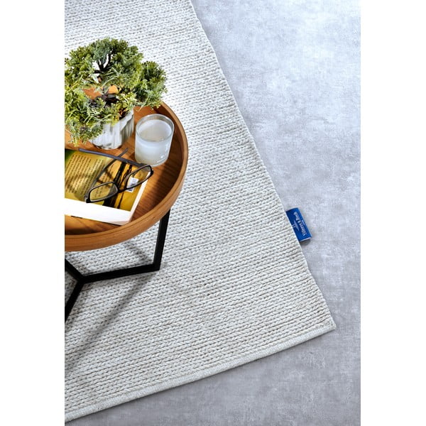 Rankų darbo baltos spalvos iš vilnos kilimas 80x200 cm Francois – Villeroy&Boch-image-2