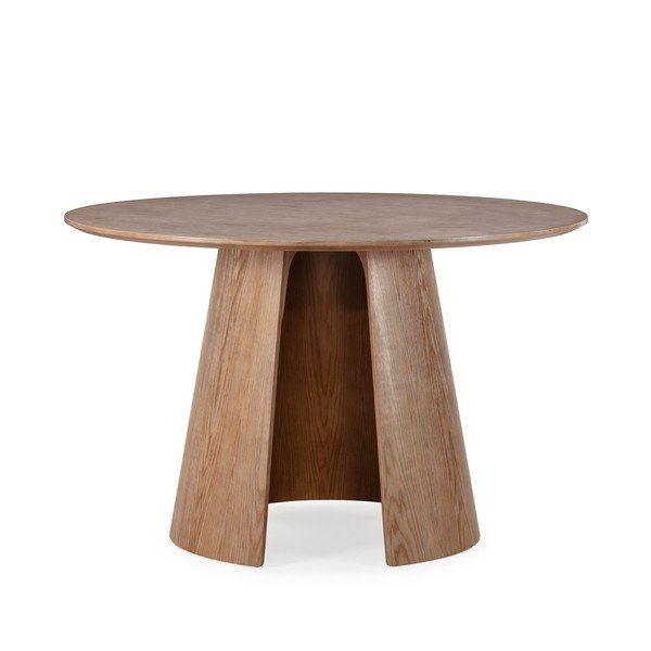 Apvalios formos valgomojo stalas iš ąžuolo ø 120 cm Zuri – MOME-image-4