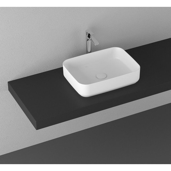 Baltas keraminis praustuvas Sapho Infinity Rectangle, 50 x 36 cm-image-1