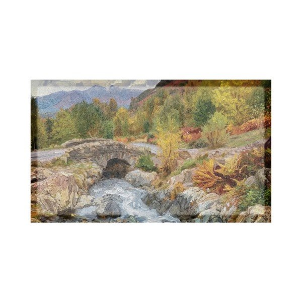 Iš perdirbto plastiko grindų kilimėlis 40x70 cm Autumn Nature Landscape  – Artsy Doormats