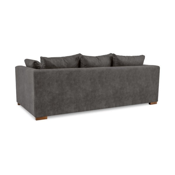 Iš dirbtinės odos sofa antracito spalvos 225 cm Hamburg – Scandic-image-3