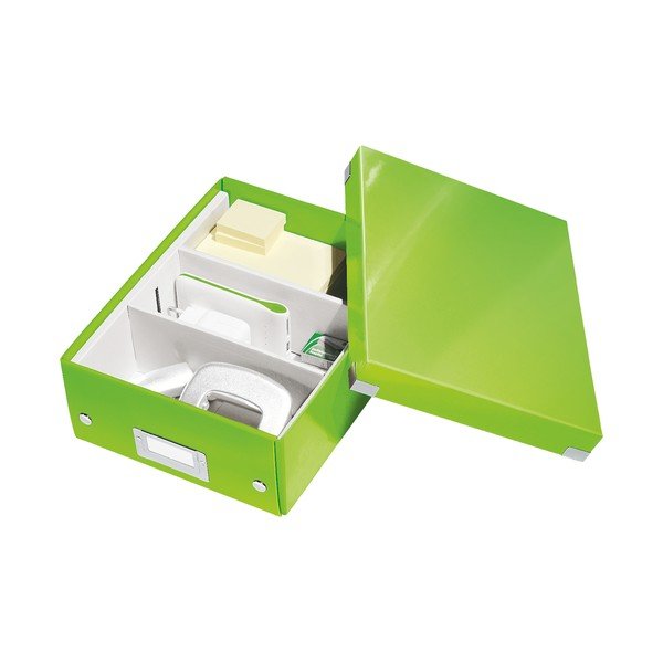 Žalios spalvos dėžutė su organizatoriumi Click&Store - Leitz-image-4