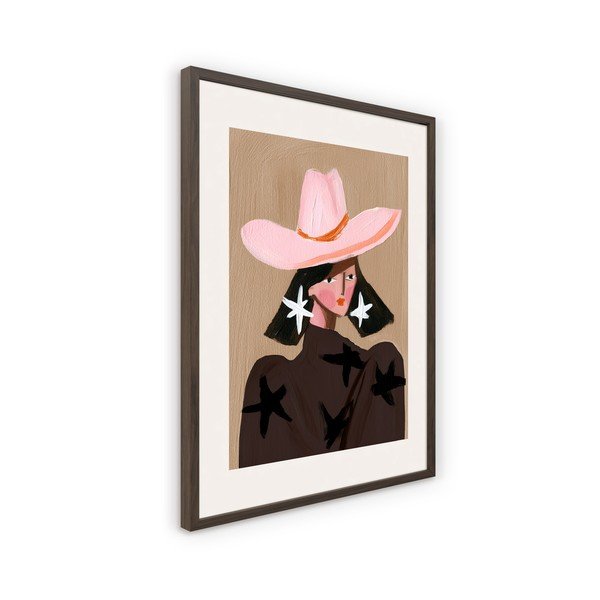 Spausdintas paveikslas su rėmeliu 50x70 cm Cowgirl – Styler-image-4
