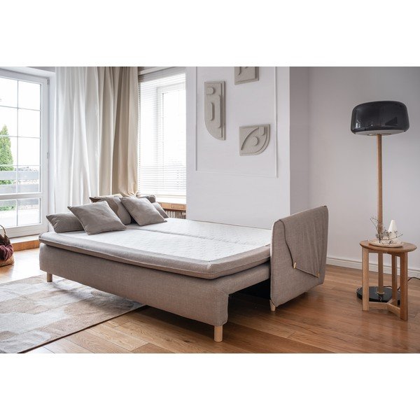 Sulankstoma sofa šviesiai rudos spalvos 207 cm Simon – Miuform-image-3