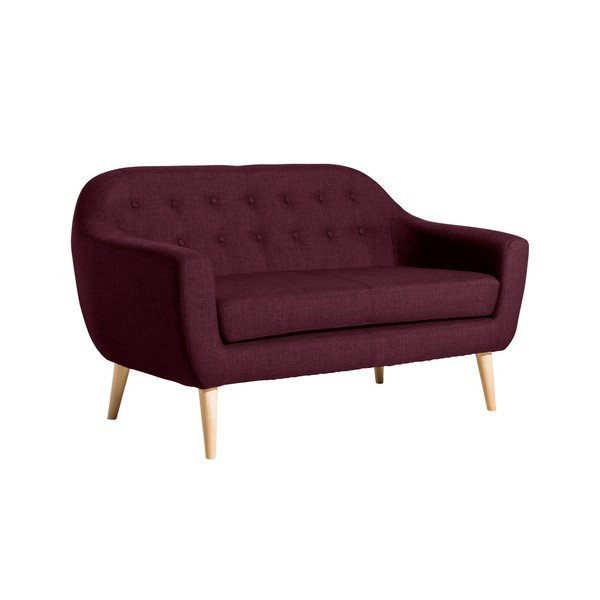 Raudonos spalvos dvivietė sofa Max Winzer Kelly-image-4