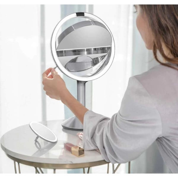 Kosmetinis veidrodis (5x) su apšvietimu/didinantis ø 20 cm Sensor Trio – simplehuman-image-1