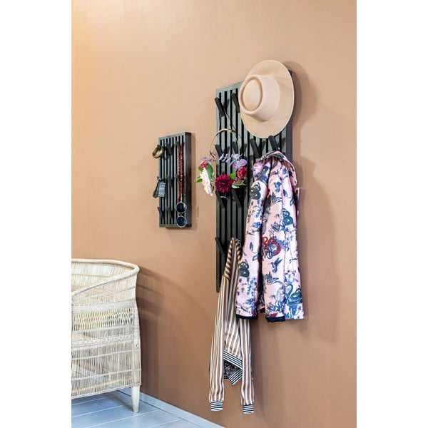 Tamsiai rudos spalvos iš ąžuolo masyvo sieninė lentyna 24 cm Parco – Spinder Design-image-4