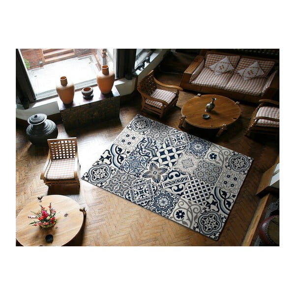 Mėlynas kilimas Universal Indigo Azul Mecho, 140 x 200 cm-image-1