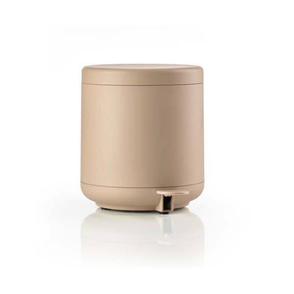 Smėlio spalvos šiukšliadėžė su pedalu 4 l Ume – Zone-image-3