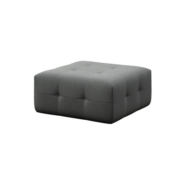 Pilkos spalvos iš velveto taburetė Tuil – Rodier-image-2