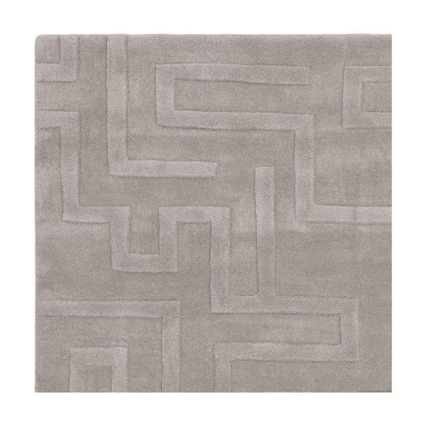 Kilimas iš vilnos šviesiai pilkos spalvos 160x230 cm Maze – Asiatic Carpets-image-2