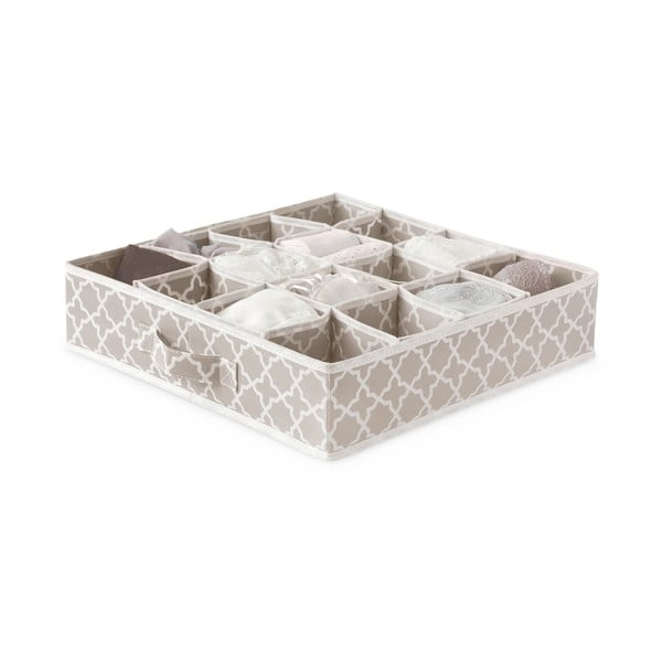 Smėlio spalvos daiktų dėklas su 16 skyrių Compactor, 40 x 40 cm-image-2