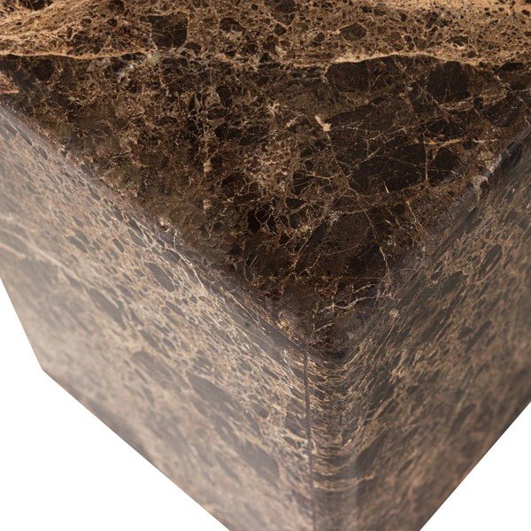 Iš marmuro apvalios formos šoninis stalas ø 30 cm Vexa – WOOOD-image-4