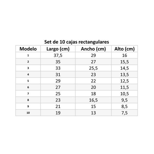 Daiktadėžės iš kartono su dangčiu 10 vnt. – Casa Selección-image-4